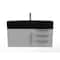 Castello Usa Nile 36" Wall Mounted Gray Vanity With Black Top And  Brushed Nickel Handles CB-MC-36G-BN-2053-BL - alternate 1